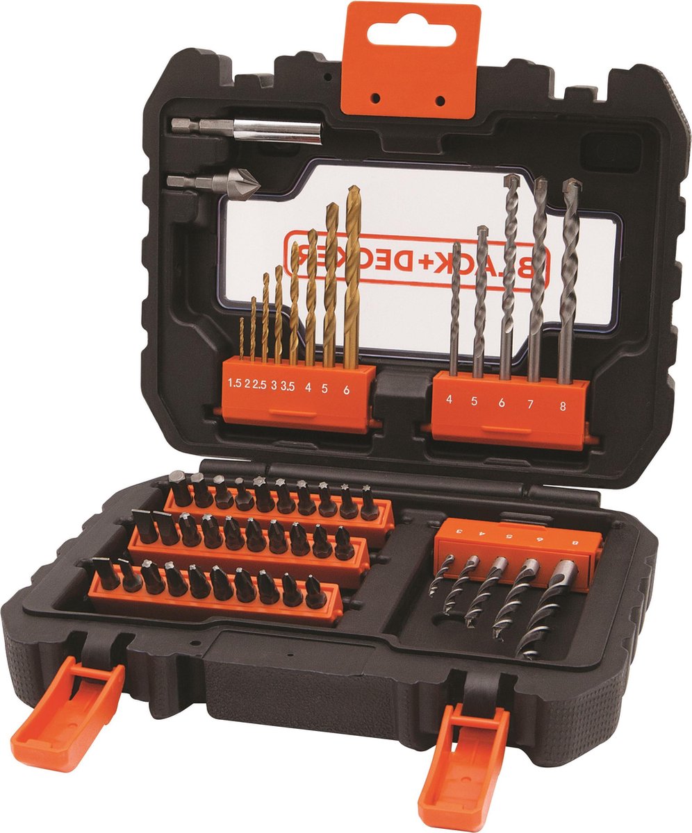 Black+decker set di punte a vite da 50 pezzi - a7232-xj