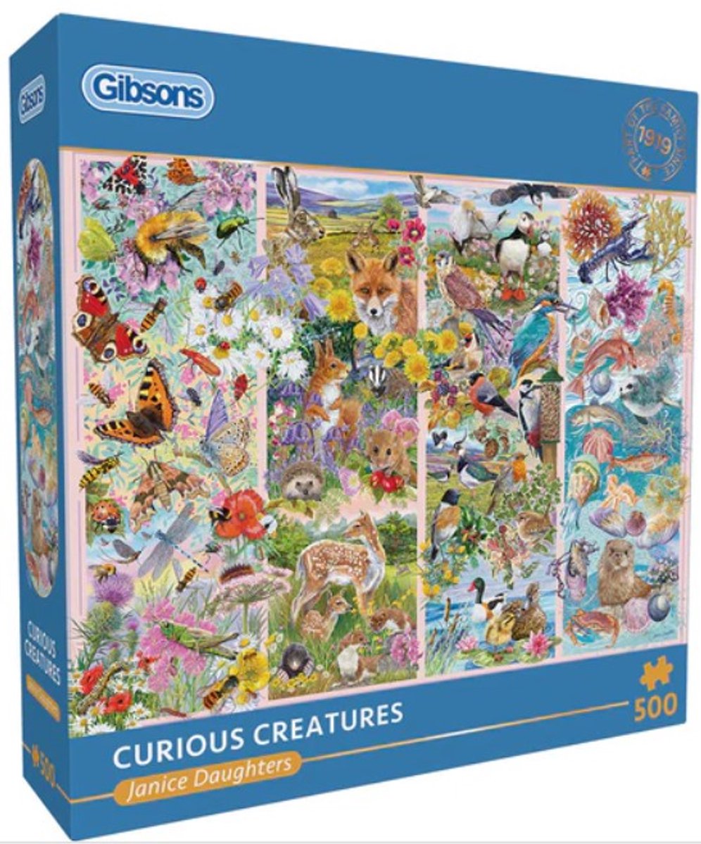 Gibsons - creature curiose (di Janice Daughters) - 500 pezzi 48×34 cm (l×a) - puzzle per adulti