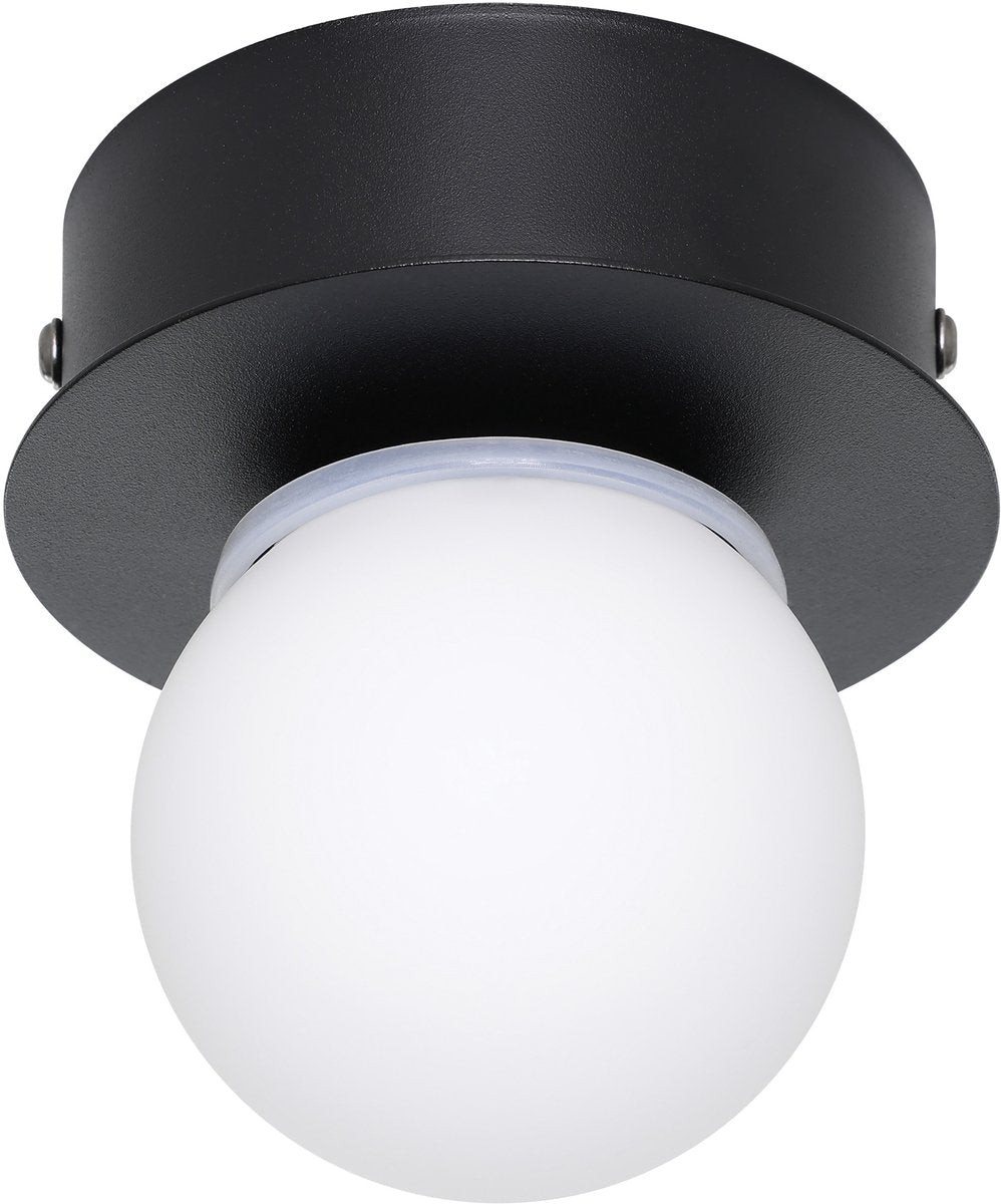 Lampada da soffitto - lampada da parete - bagno - LED Eglo Mosiano - ø 11 cm - bianco e nero