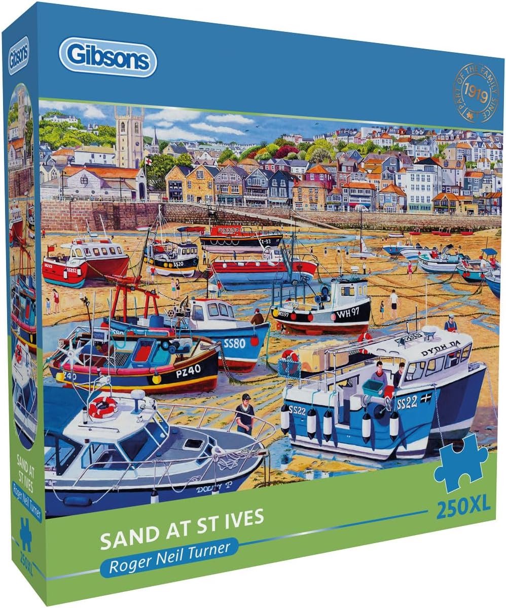Gibsons - sand at st ives (sand at st.ives) - roger neil turner - 250xl pieces - 48×34cm - jigsaw puzzles for adults