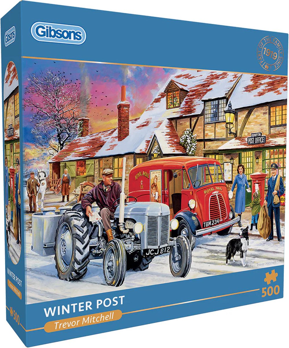 Gibsons - winter post (di trevor mitchell) - 500 pezzi 48×34 cm (l×a) - puzzle per adulti