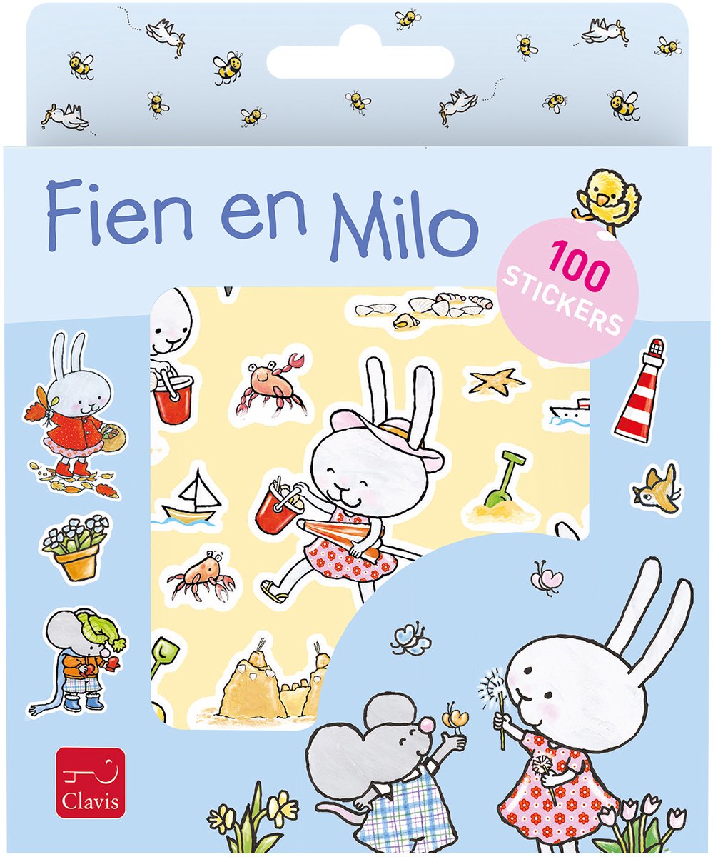 Set di adesivi Clavis fien e milo. 3+