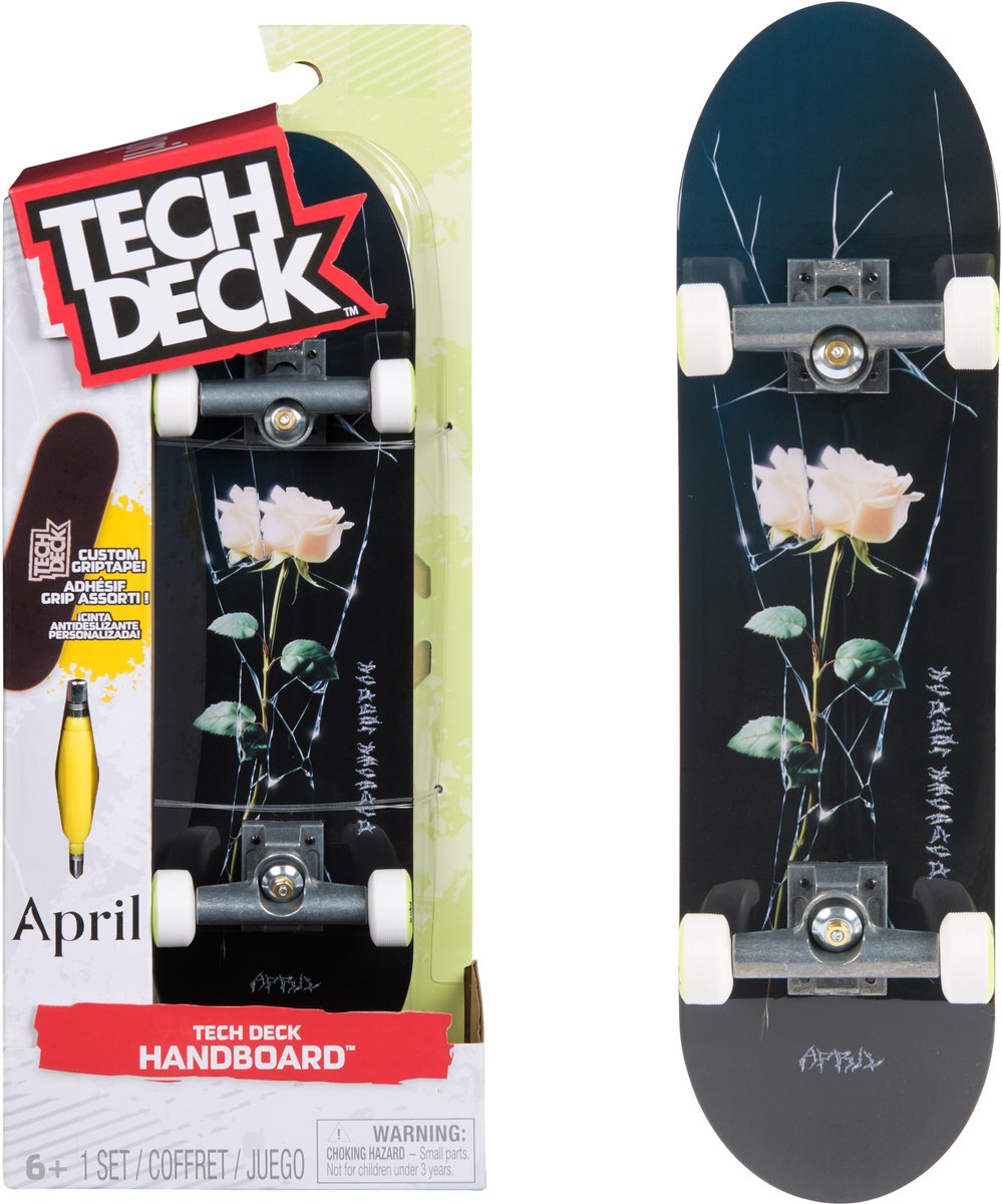 Tech deck, april handboard, mini patinetas auténticas (solo para uso manual)