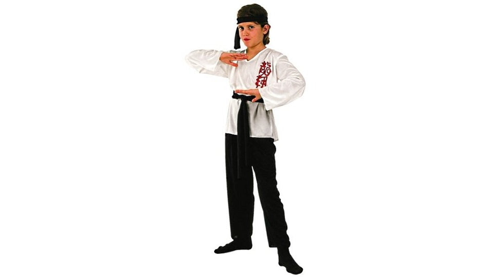 Payaso disfraz de niños karate 7-9 años
