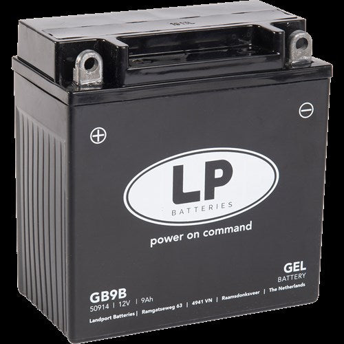 Landport Gel Battery Mg GB9B (YB9B) incluyendo Vespa LX V-CLICK