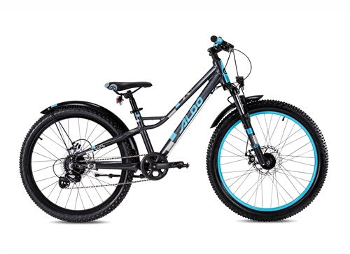 Aldo de 24 pulgadas Xride Alu Grey Blue 8V Naafdynamo Disc Brake