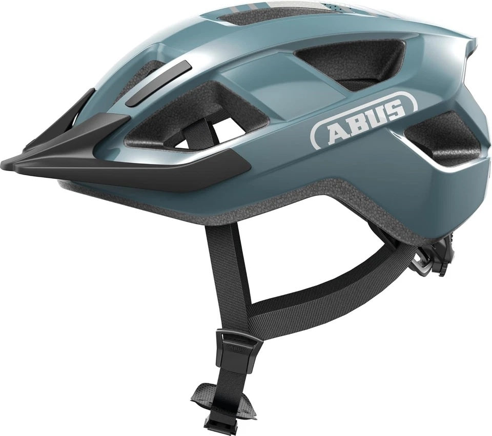 ABUS HELM ADURO 3.0 Glacier LED blu L 58-62 cm