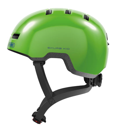 Abus casco skurb kid brillante verde m 50-55 cm