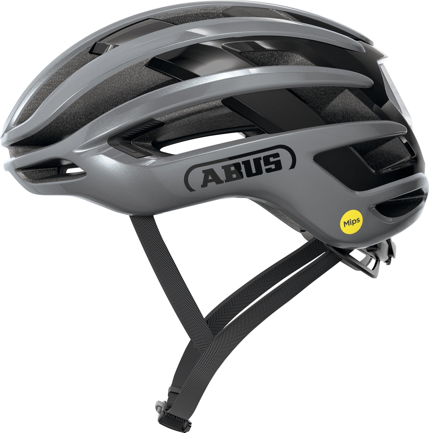 Casco Abus airbreaker 2.0 mips grafite argento m 54-58cm