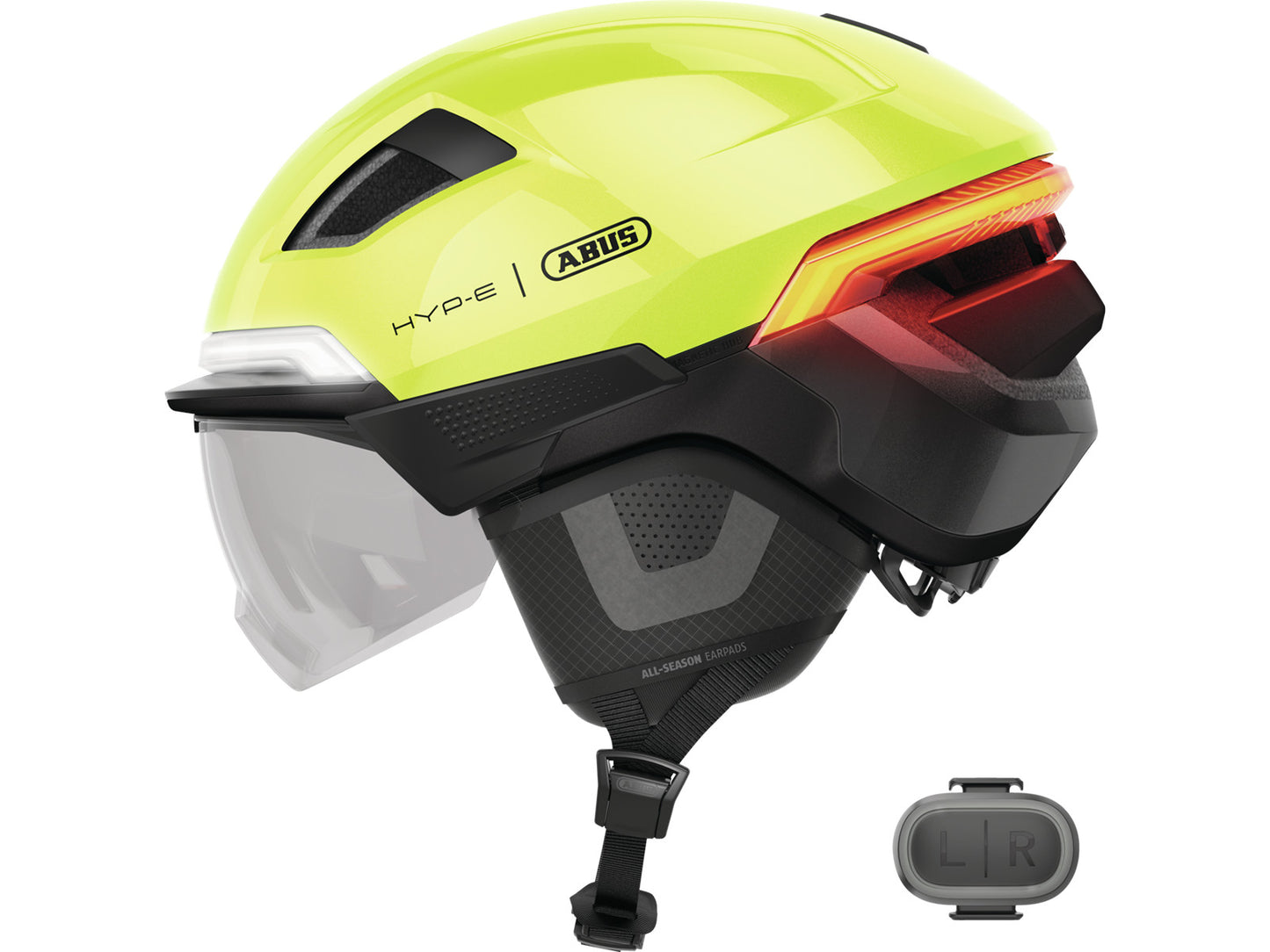 Abus casco inteligente hyp-e ace señal amarillo l 57-61cm