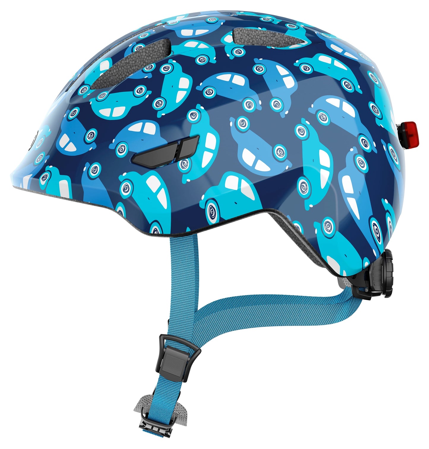 Abus Casco Smiley 3.0 LED Blue Car M 50-55cm