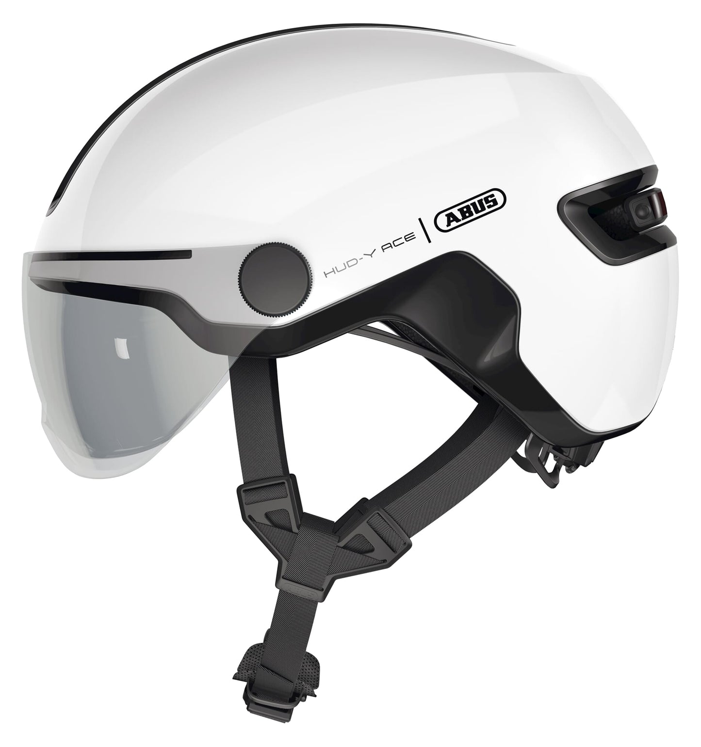 ABUS HELM HUD-Y ACE Shiny White M 54-58 cm