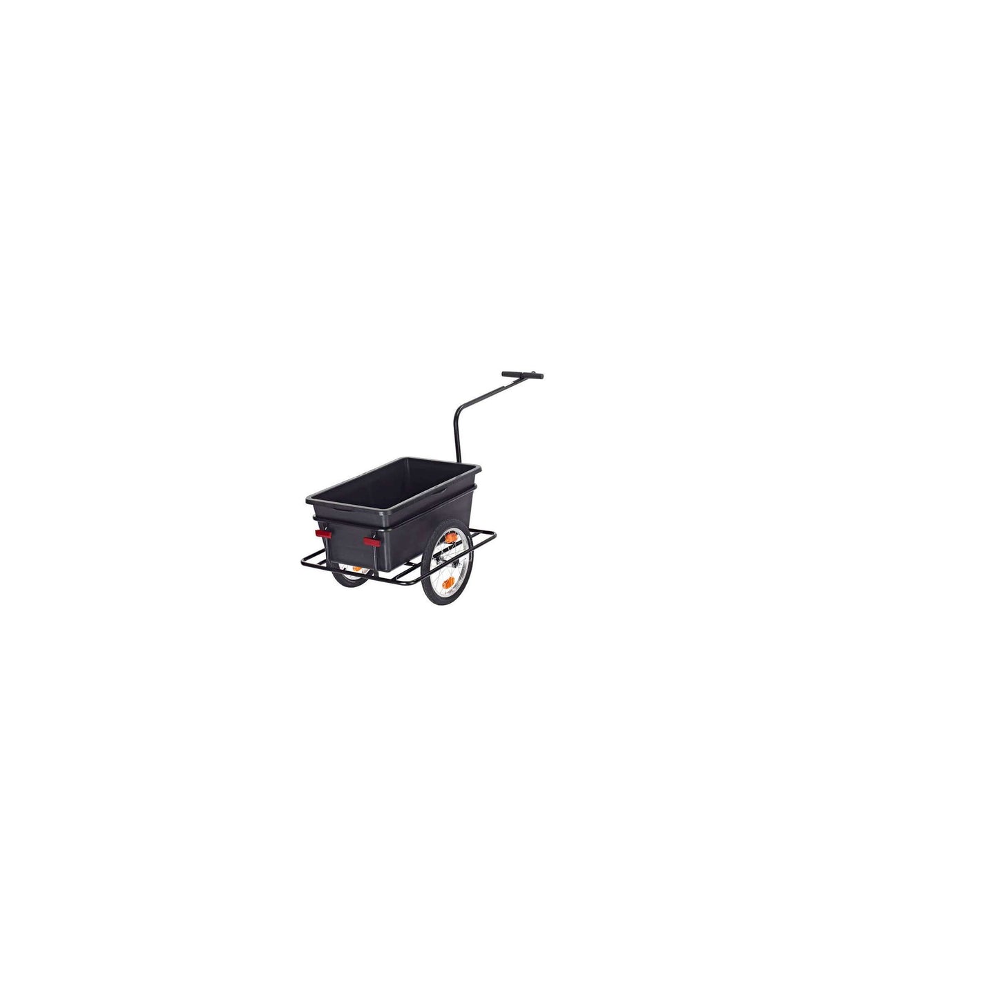 Roland Big Boy Bicycle Trailer - Acero de plástico - 90L - Negro