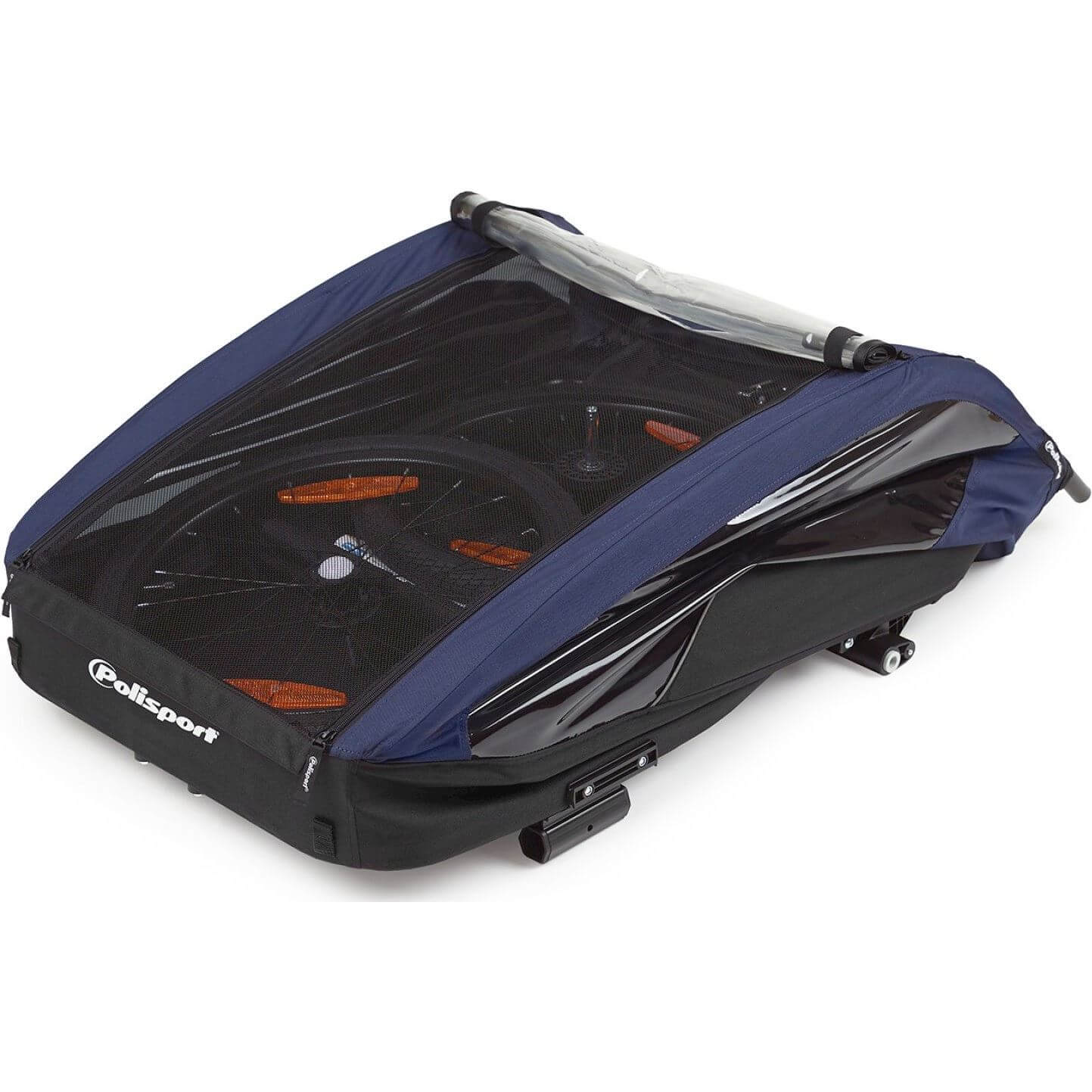 Polisport Fietskar Duo - Blauw - 117x86x94cm