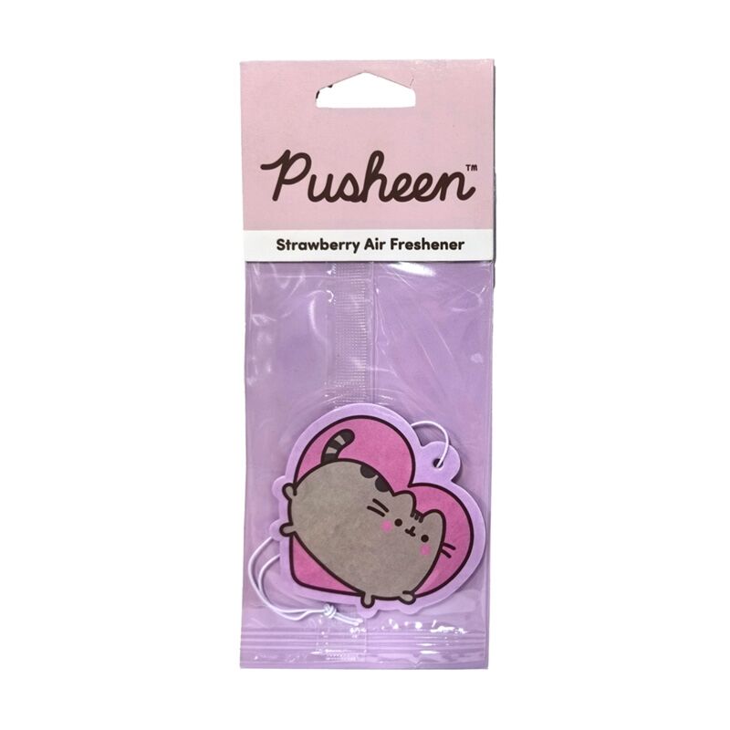 Ambientador corazón pusheen el gato fresa
