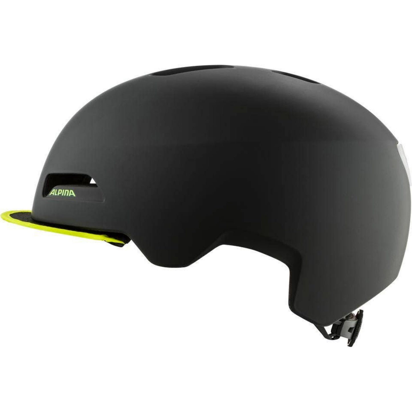 Casco urbano sportivo Alpina brooklyn 57-61 nero opaco giallo