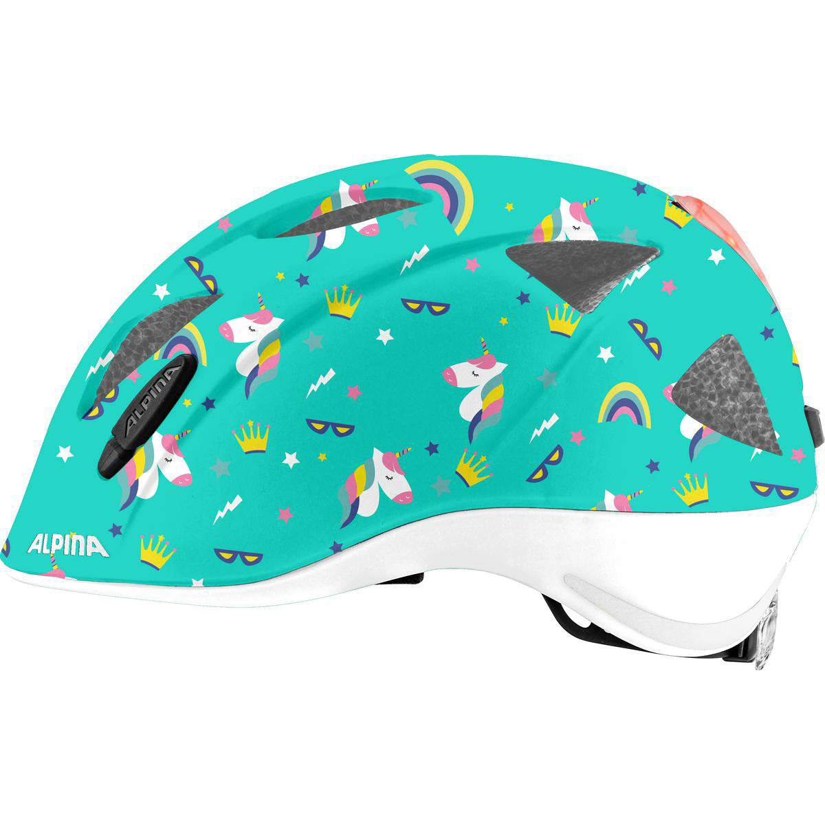 Olympic Sportswear Alpina Sports Casco per bambini Ximo Flash Unicorn 49-54 Gloss