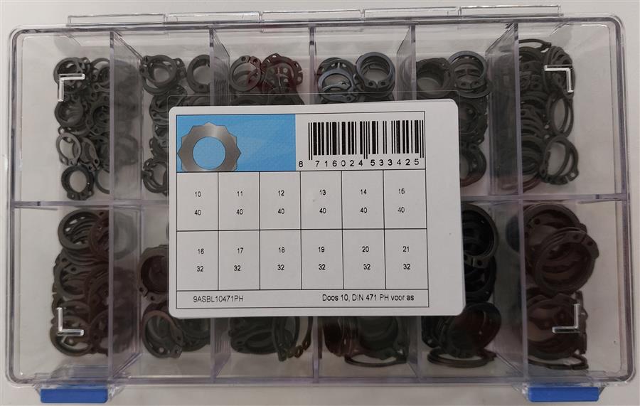 Surtido de anillos de retención de carcasa d472