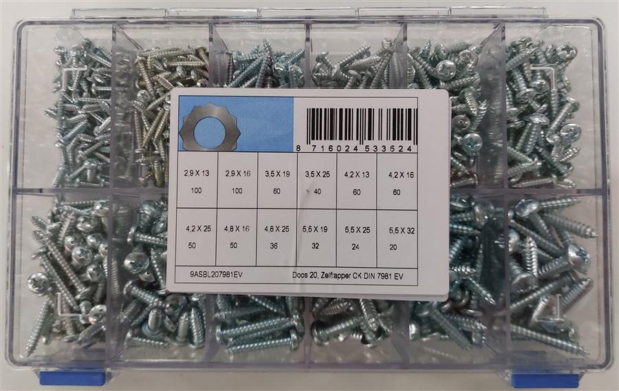 Assortimento macchina autofilettante ck d7981 elvz