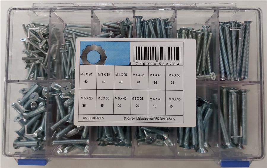 Assortimento di viti in metallo d965 elvz