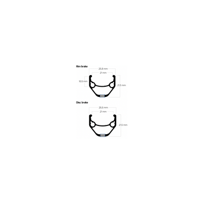 Ryde Velg 28 ZAC421 Negro 32 14