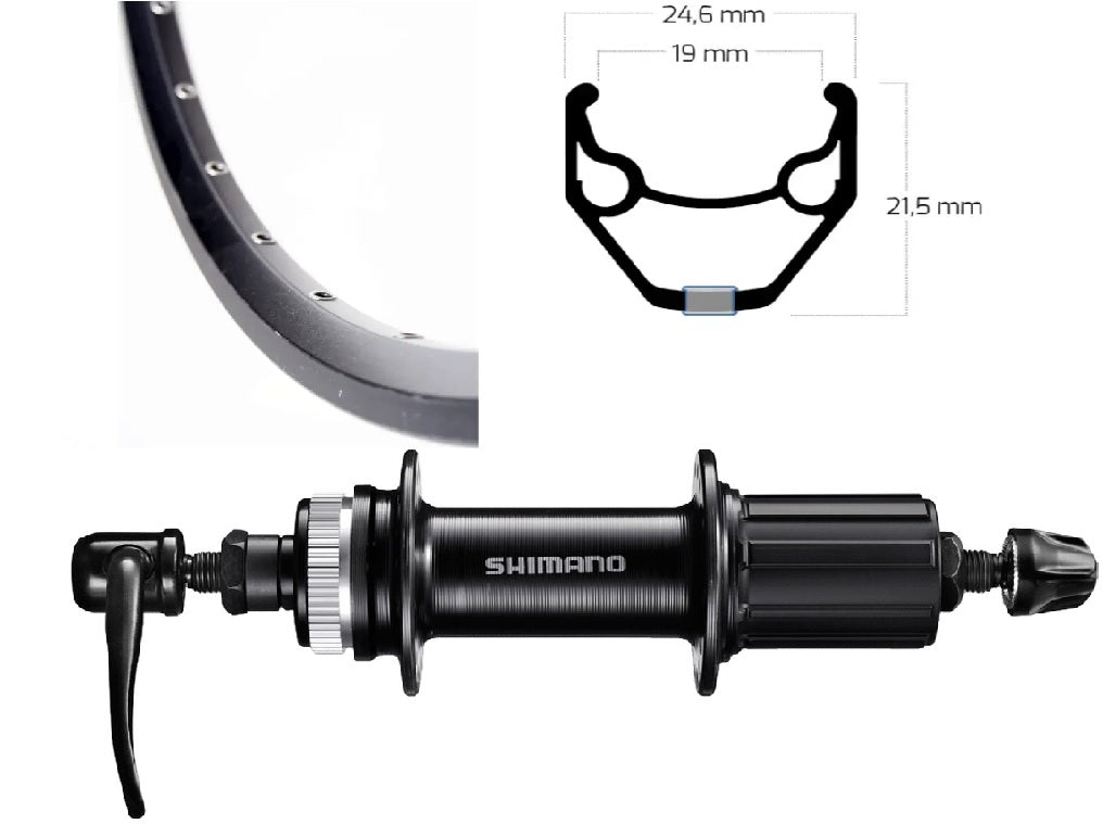 Roland Rueda trasera 28 FH-QC300 DISC CL ZAC2000 NEGRO SW SPK