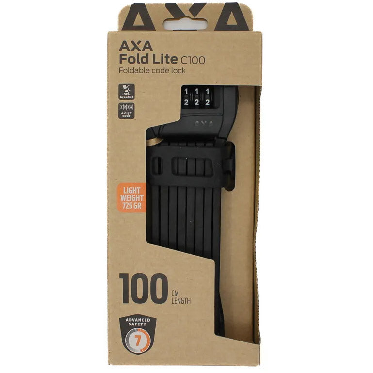 Lucchetto pieghevole Axa fold lite c100 - nero