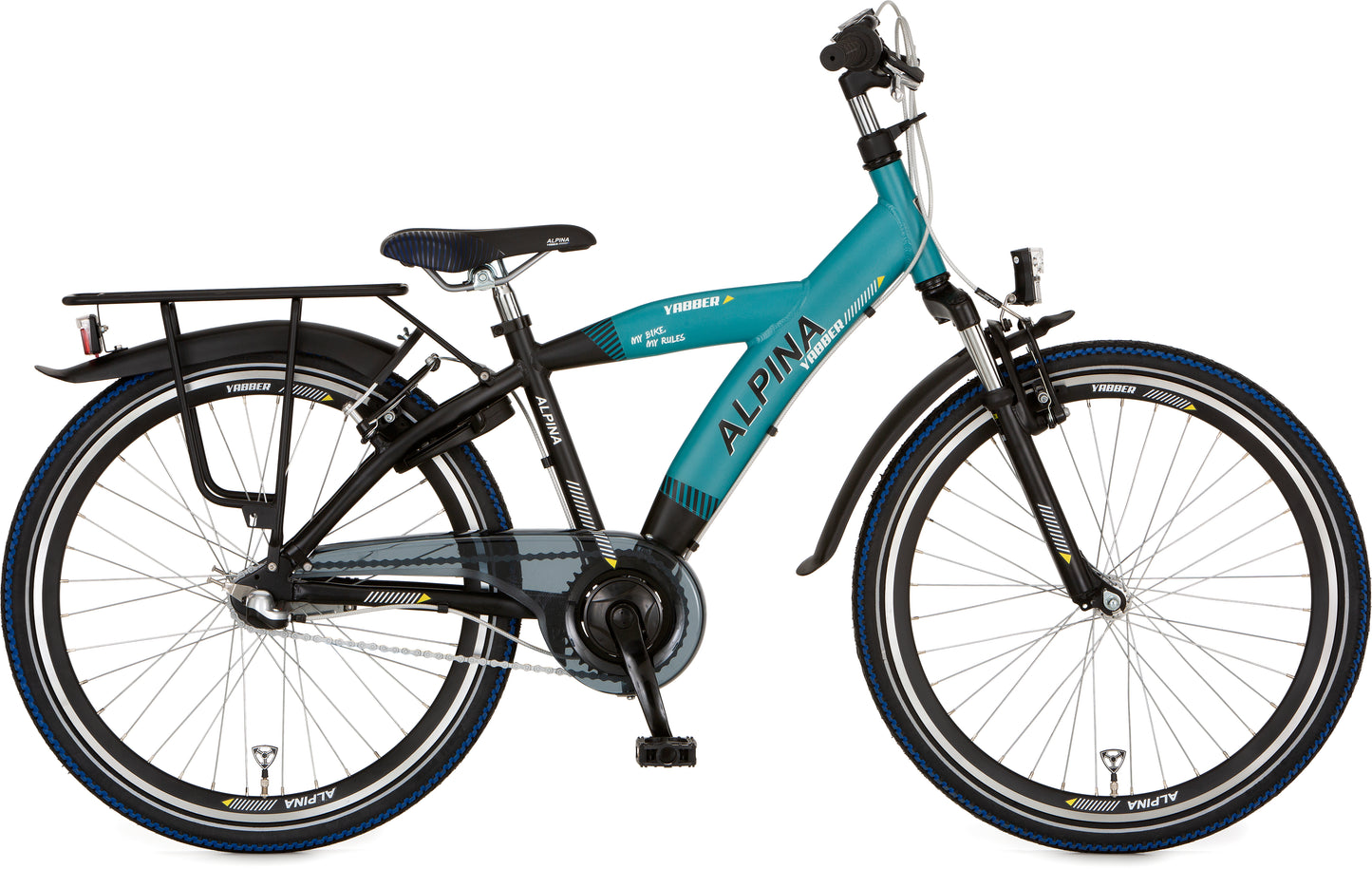 Alpina Yabber J26 Jet Black Metallic Matt Pacific Blue M.