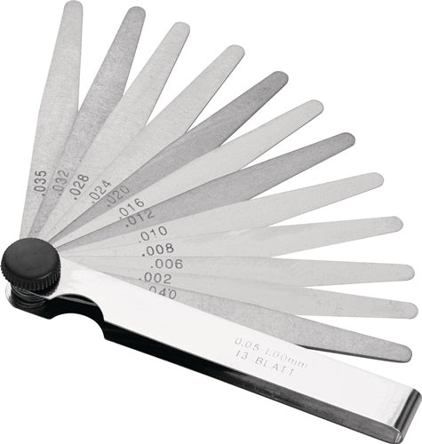 Spessimetro Promat tecwerk | resistenza della lamiera 0,05-2,0 mm | acciaio | lunghezza 100 mm numero di lame 21 pz. -4000851423