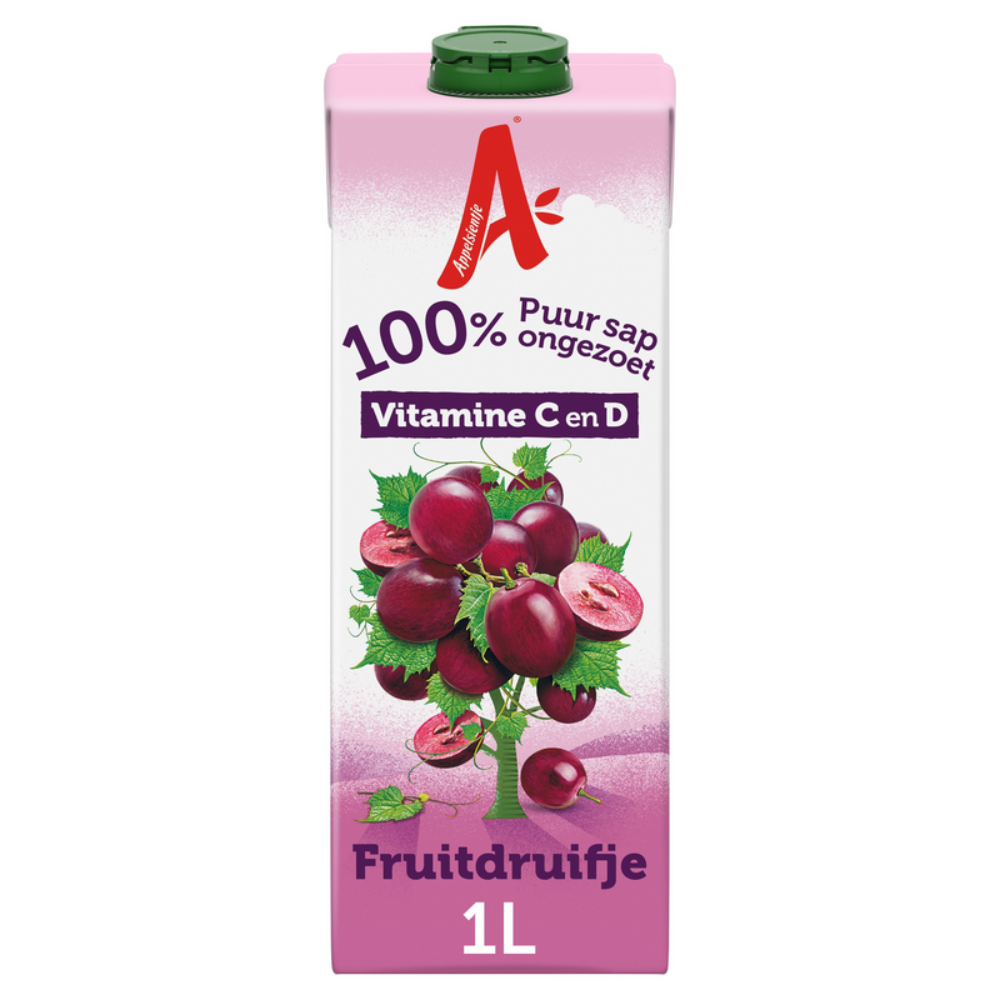 Zumo 100% de uva de fruta Appelsientje (8x 1 litro)