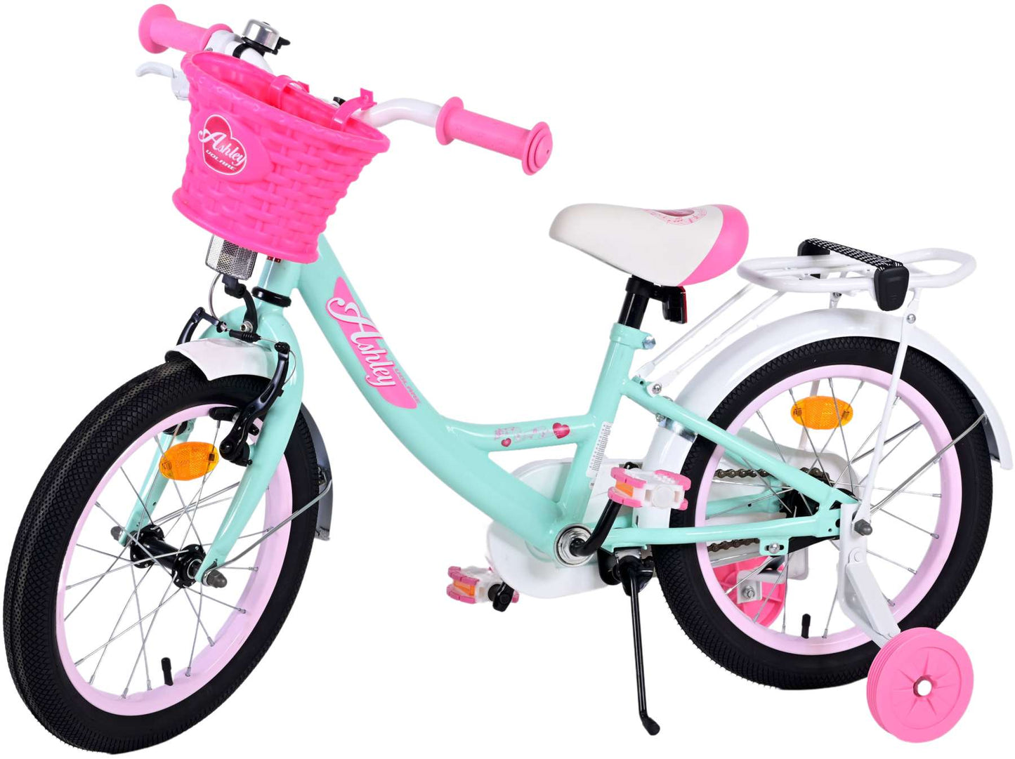 Bicicleta para niños de Vinare Ashley - Niñas - 16 pulgadas - Verde