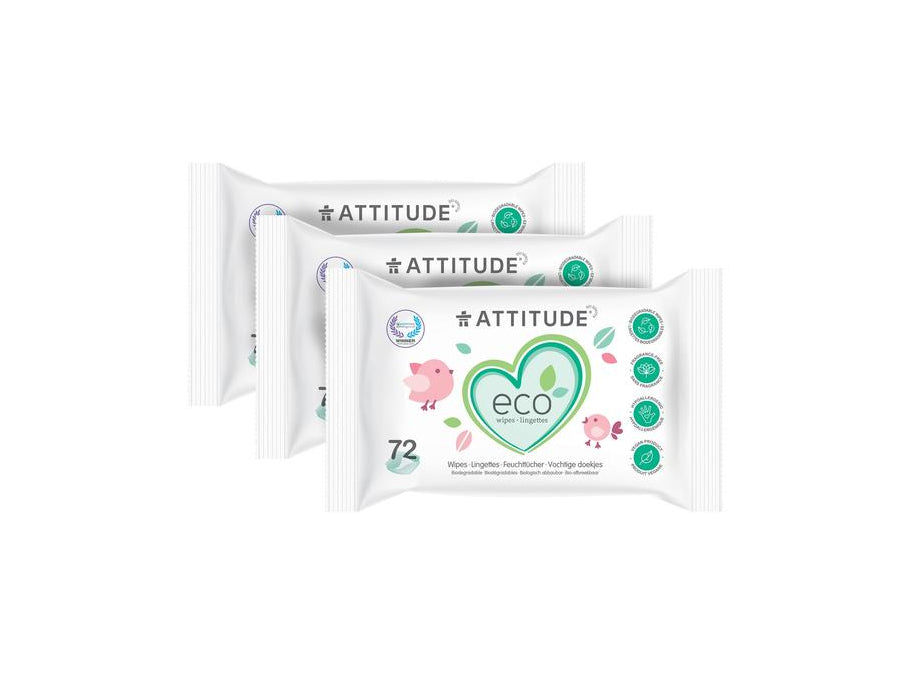 Actitud húmeda de toallitas para bebés múltiples 3x72 St.