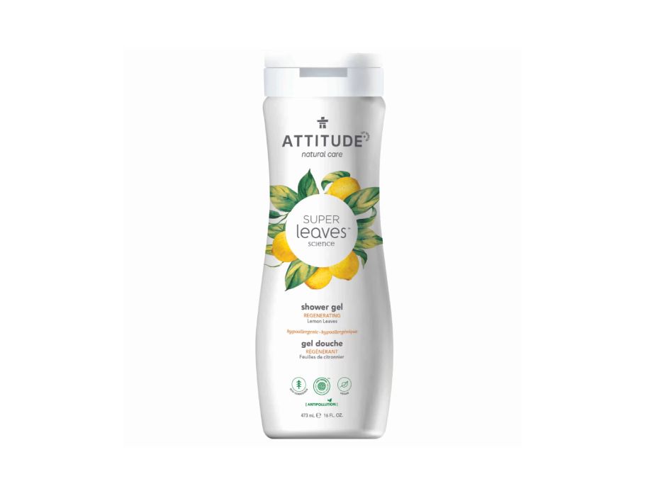 Attitude gel doccia che rigenera le foglie di limone
