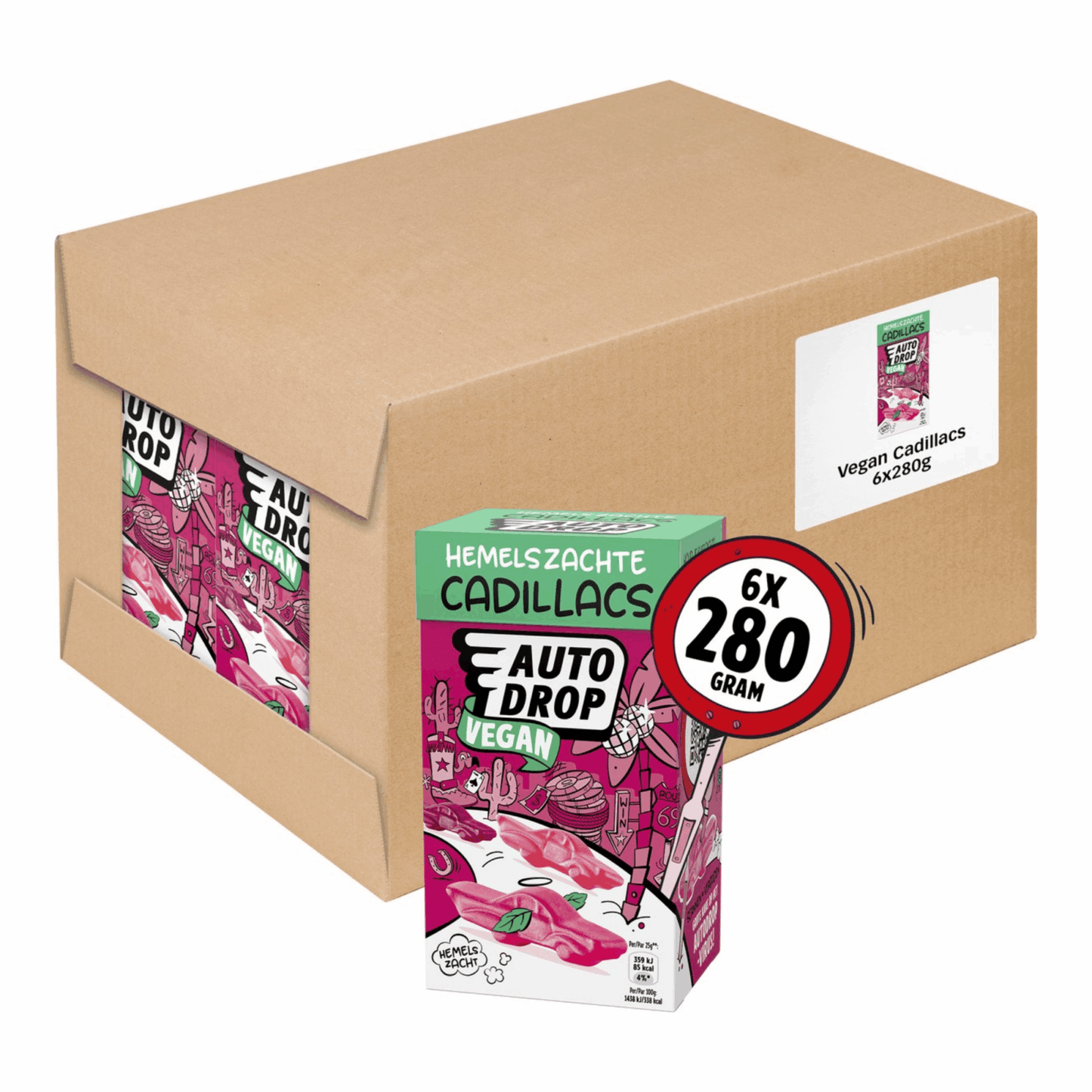 Scatola di mix Autodrop Cadillac vegan (6x 280g)