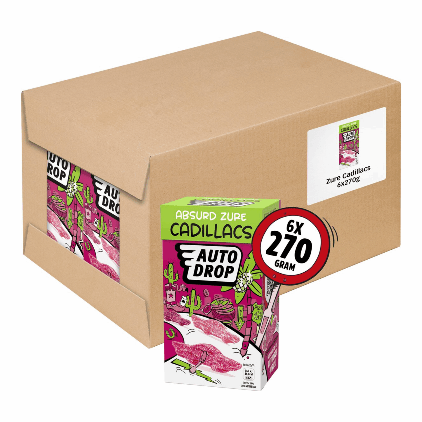 Scatola di mix Autodrop Sour Cadillac (6x 270gr)