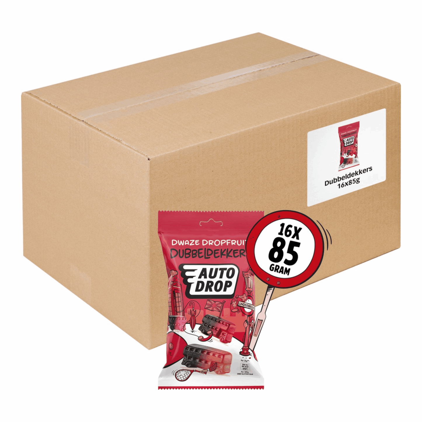 Confezione snack Autodrop a due piani (16x 85gr)