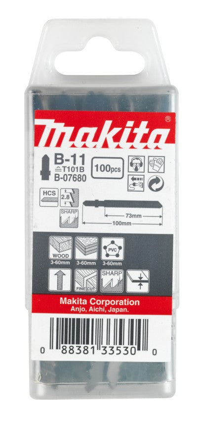 Accessori Makita lama per seghetto alternativo b11 - b-07680 | 100 pezzi - b-07680