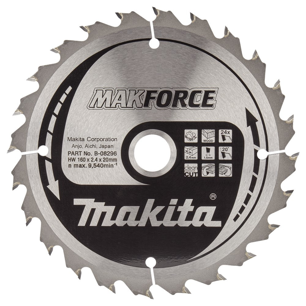 Sega Makita legno 160x20x24t 20g - b-08296