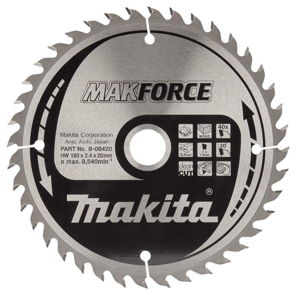 Sega Makita legno 160x20x40t 20g - b-08420