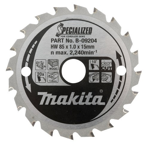 Accesorios makita hoja de sierra circular madera 165x20x1.6 40t 18g - b-09248