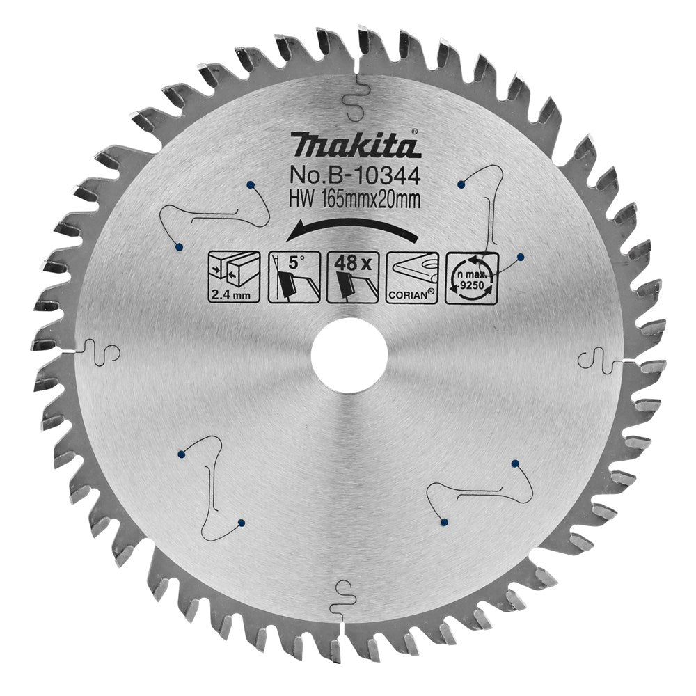 Accesorios makita sierra corian 165x20x2.4 48t 5g - b-10344 - b-10344