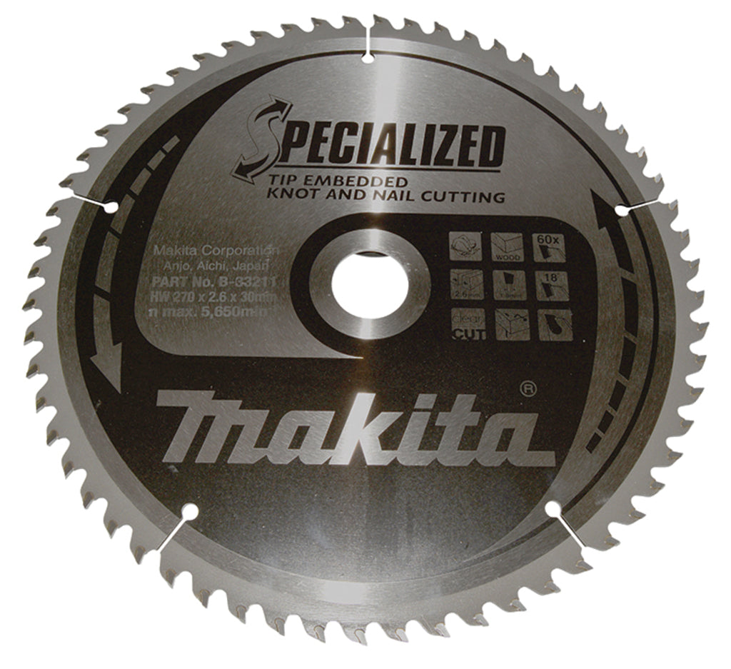 Accessori Makita lama per sega circolare legno | chiodo per nodi - b-33211
