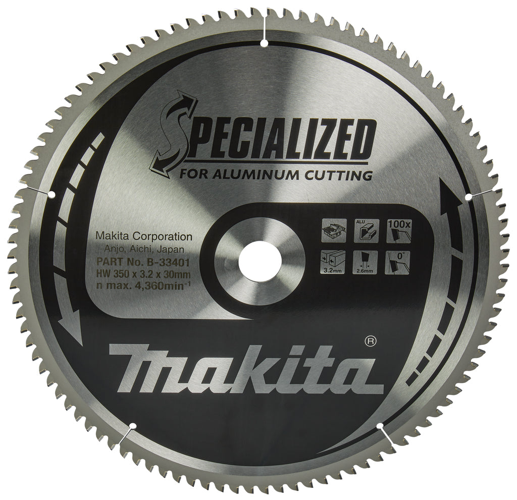 Accessori Makita lama per sega da tavolo | alluminio | 350x3,2 108t - b-33401