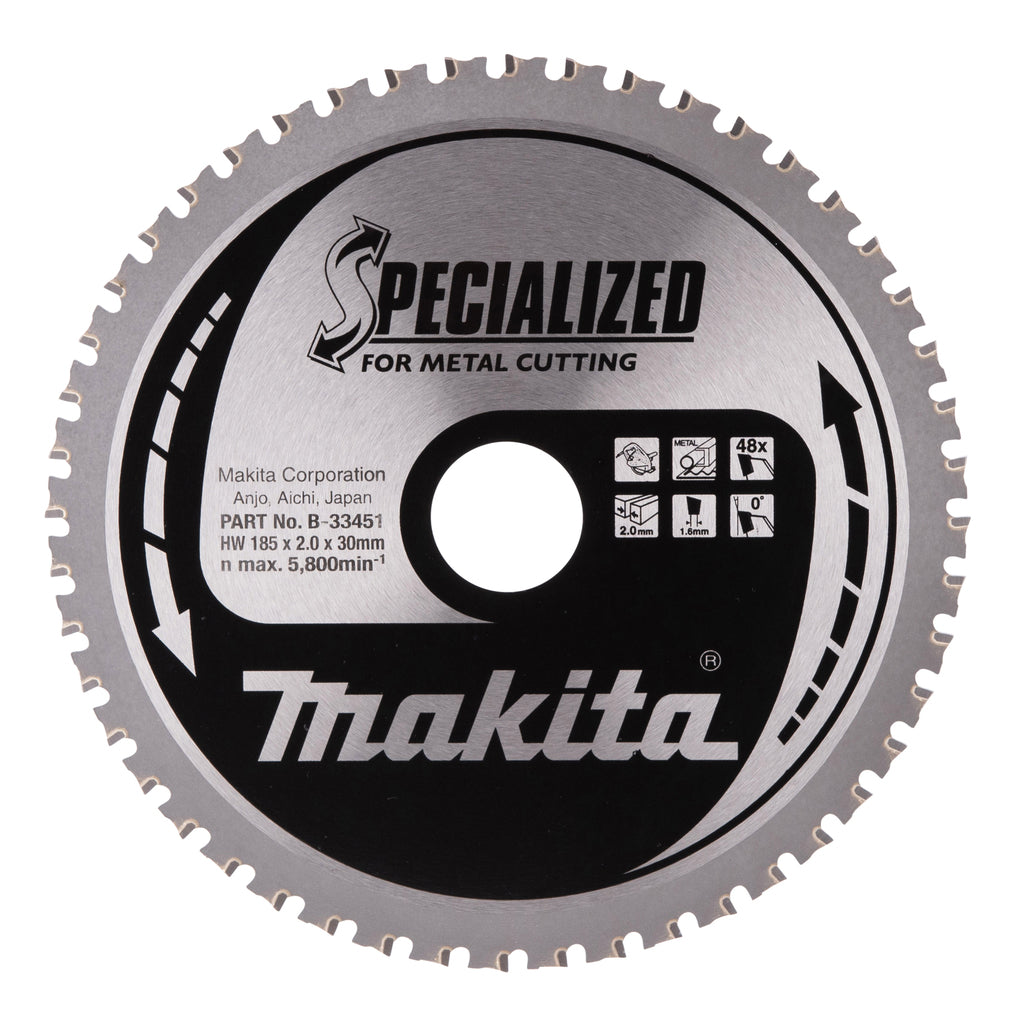 Accessori Makita lama per sega circolare | acciaio | 185x30x2,0 48t 0g - b-33451