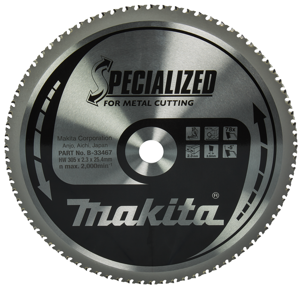 Lama per sega Makita con. 305x25,4x2,3 78t 0g - b-33467