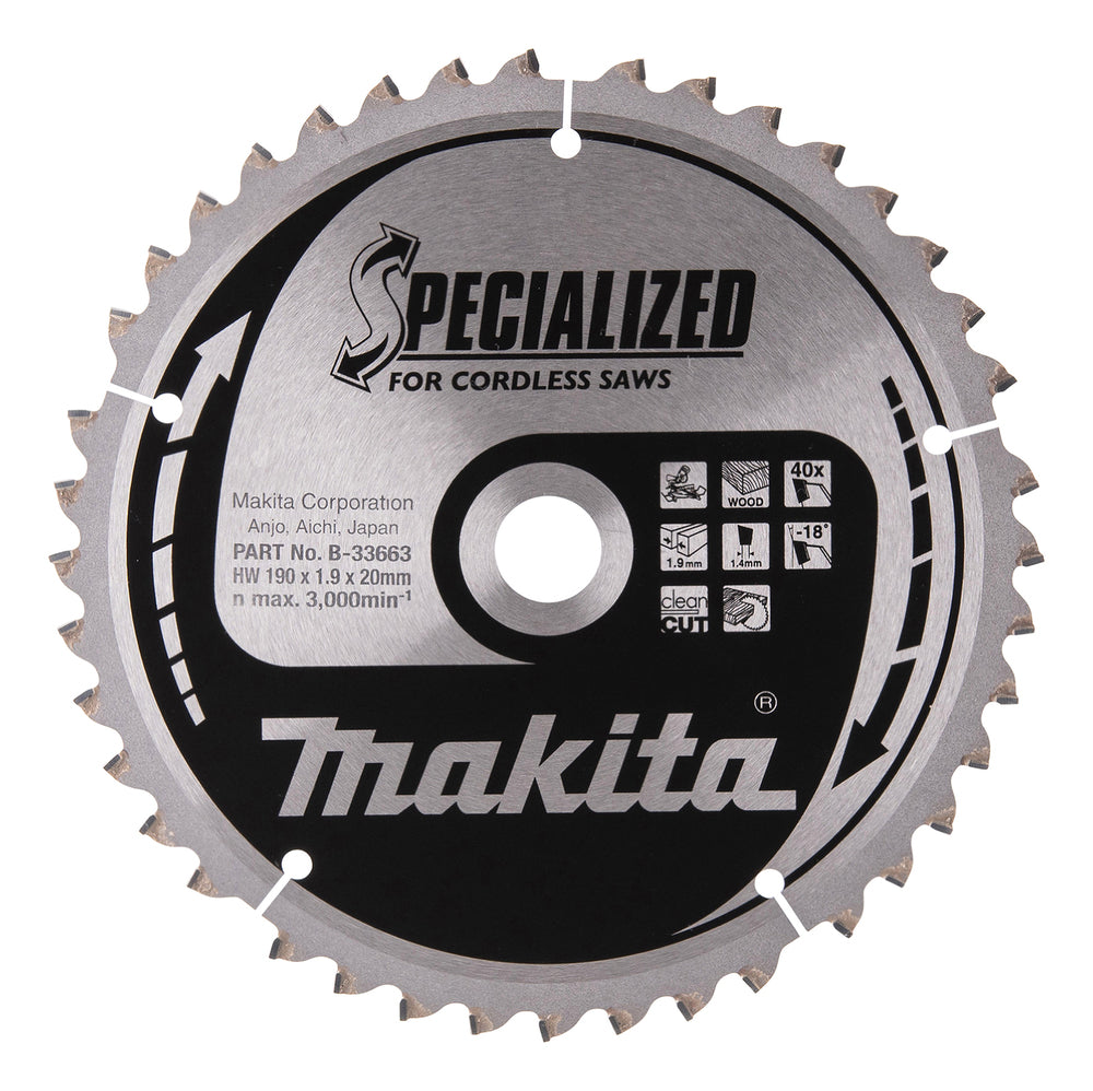 Accesorios Makita hoja de sierra tronzadora para madera - b-33663