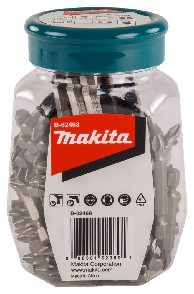 Accessori Makita punta a vite ph2x50mm vaso 100 pezzi - b-62468
