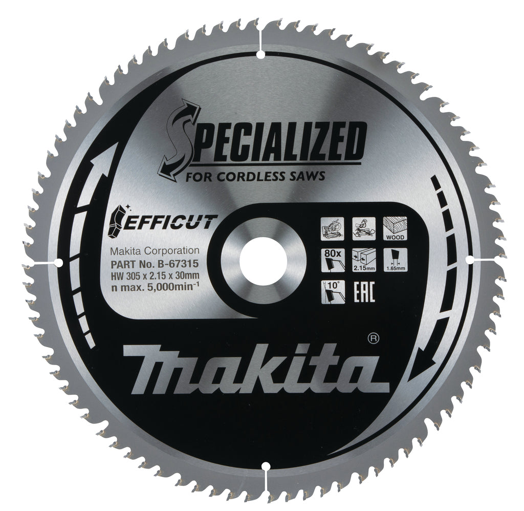 Accessori Makita lama per sega a taglio trasversale legno - b-67315