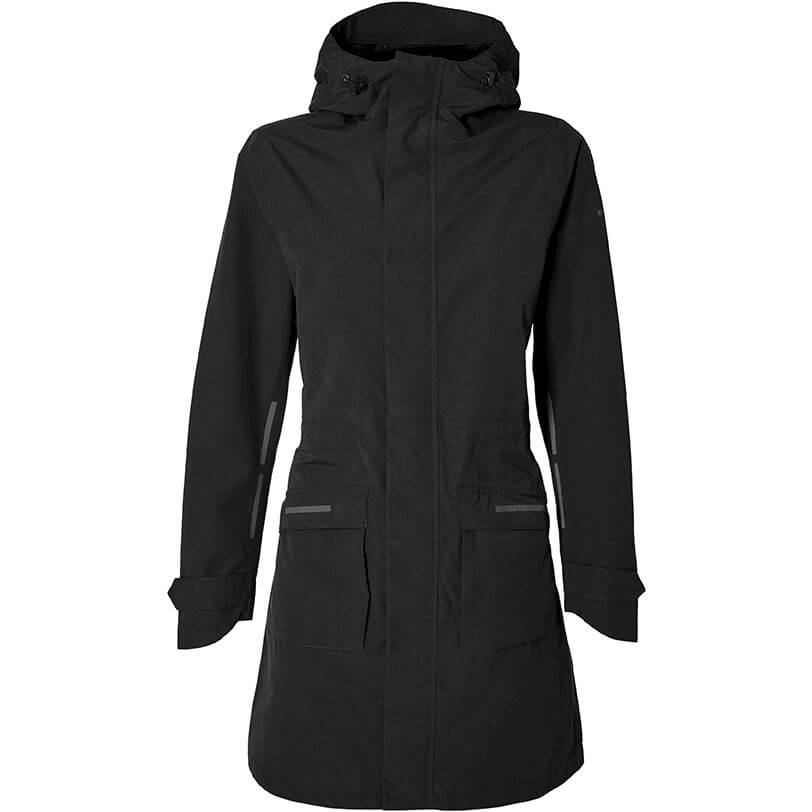 Basil rain parka mosse señoras negro azabache l