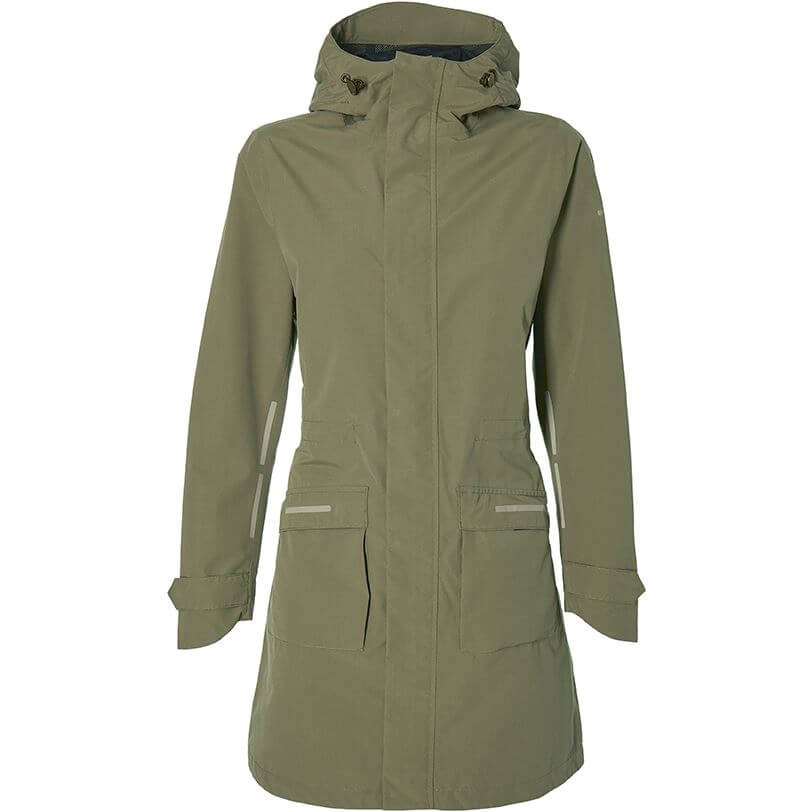 Basil Rain Parka Mosse da donna verde oliva m